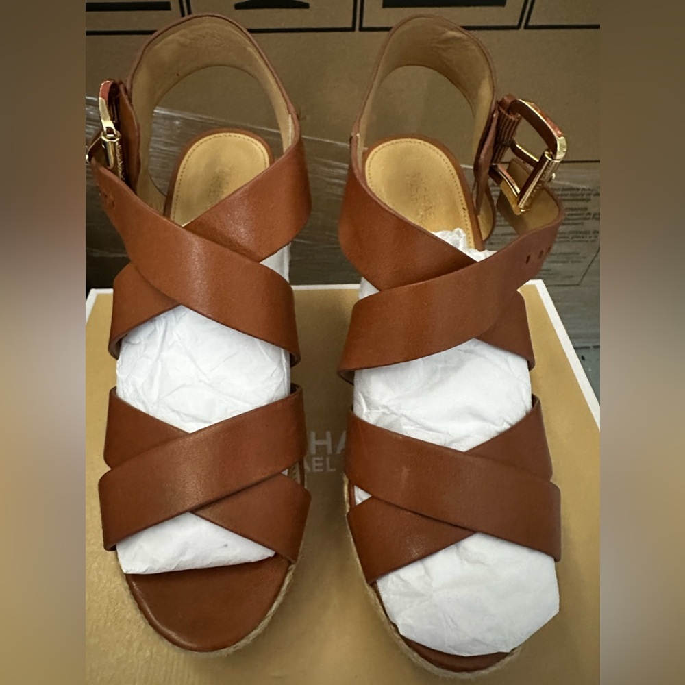 Michael Kors Celia Mid Wedge Sandals